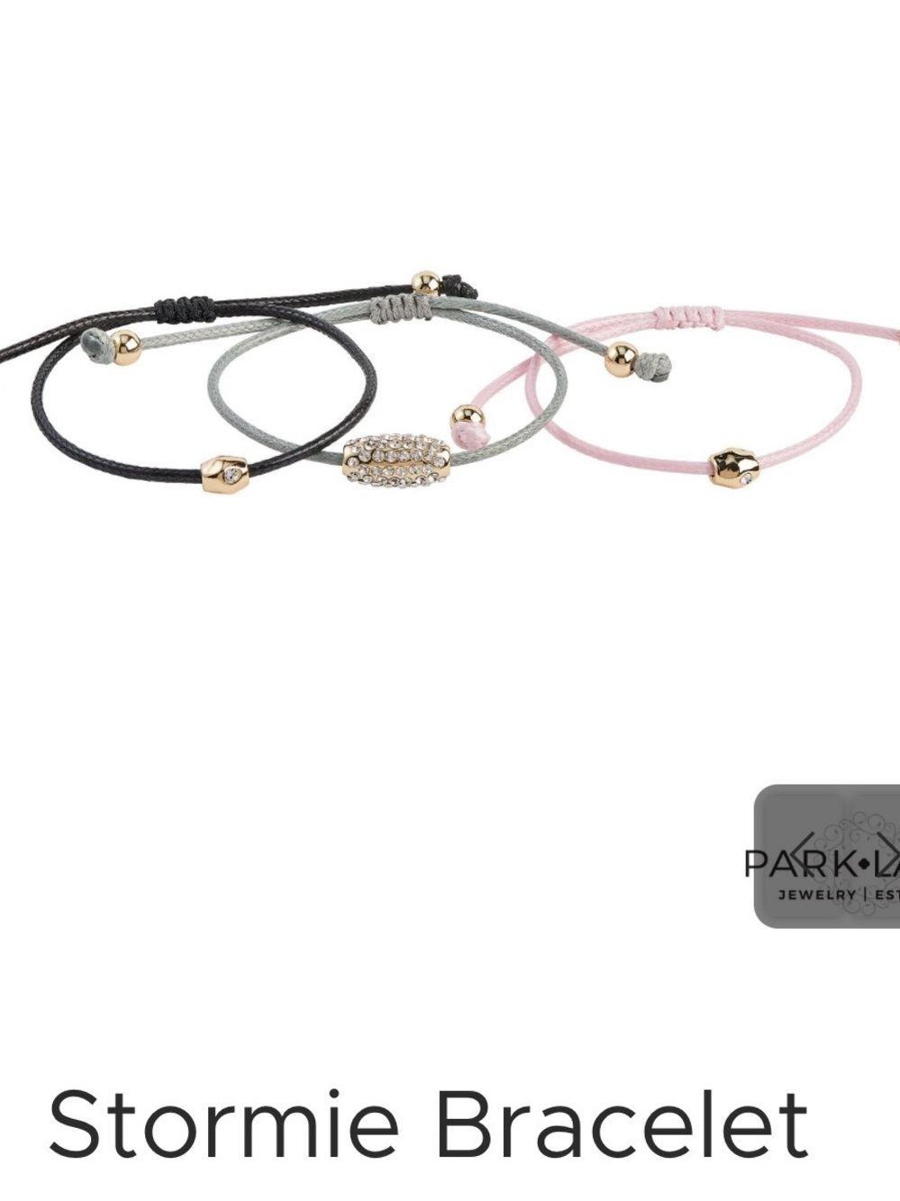 Park Lane Stormie Bracelet Trio in Pink, Gray & Black